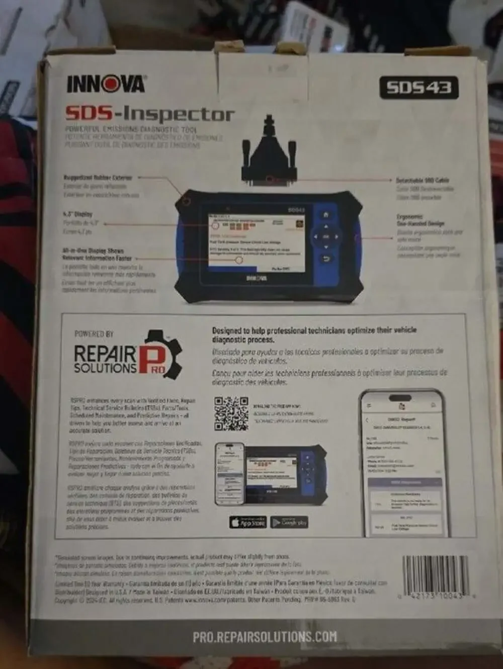 INNOVA SDS-Inspector SDS43 Diagnostic Tablet - Black & Blue